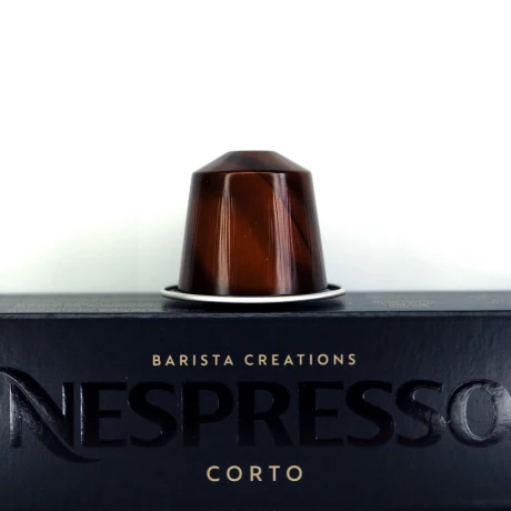 Corto бариста Nespresso™ рецепты с молоком Nespresso Original кофе капсулы, интенсивность обжарки - 8, арабика+робуста,.
